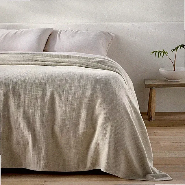 Casaluna Cotton Slub Blanket Lightweight Bedroom