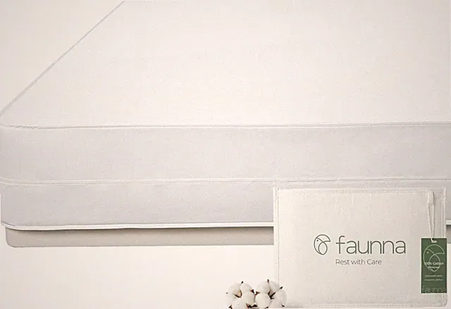 FAUNNA 100% Cotton Zippered Mattress Encasement Bed Bug Proof Mattress Protector