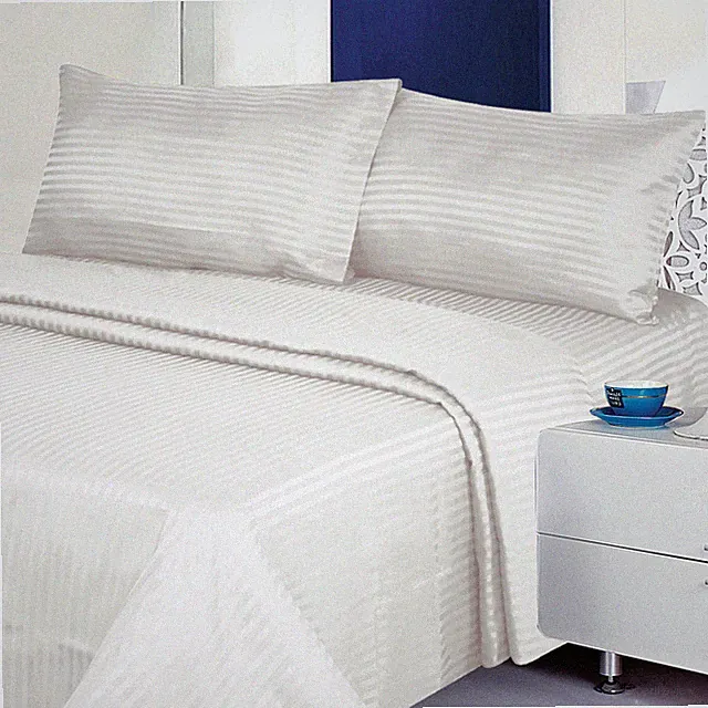 Luxurious 400 Thread Count Dobby Stripe Sheet Set 100% Cotton 9 Colors 4 Sizes