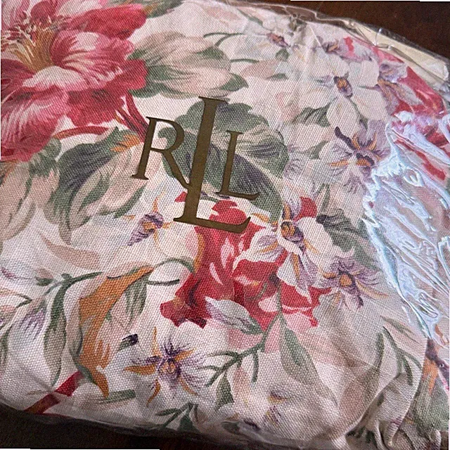 NEW Ralph Lauren Full Bedskirt Post Road Floral 100% Cotton Chic Cottagecore