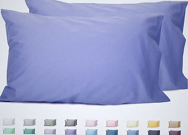 Queen Pillowcases Set of 2, 100% Cotton Queen Size Pillow Cases 2, 20×30 inches